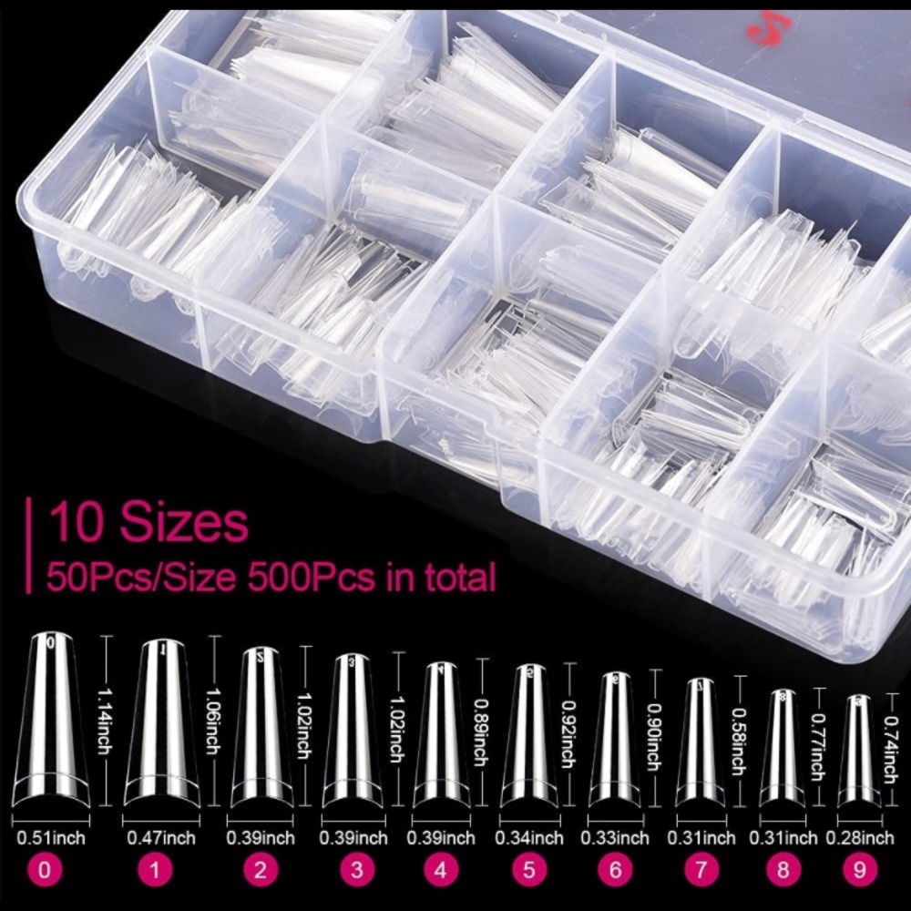 Coffin Nail Tips, IKOCO 500Pcs